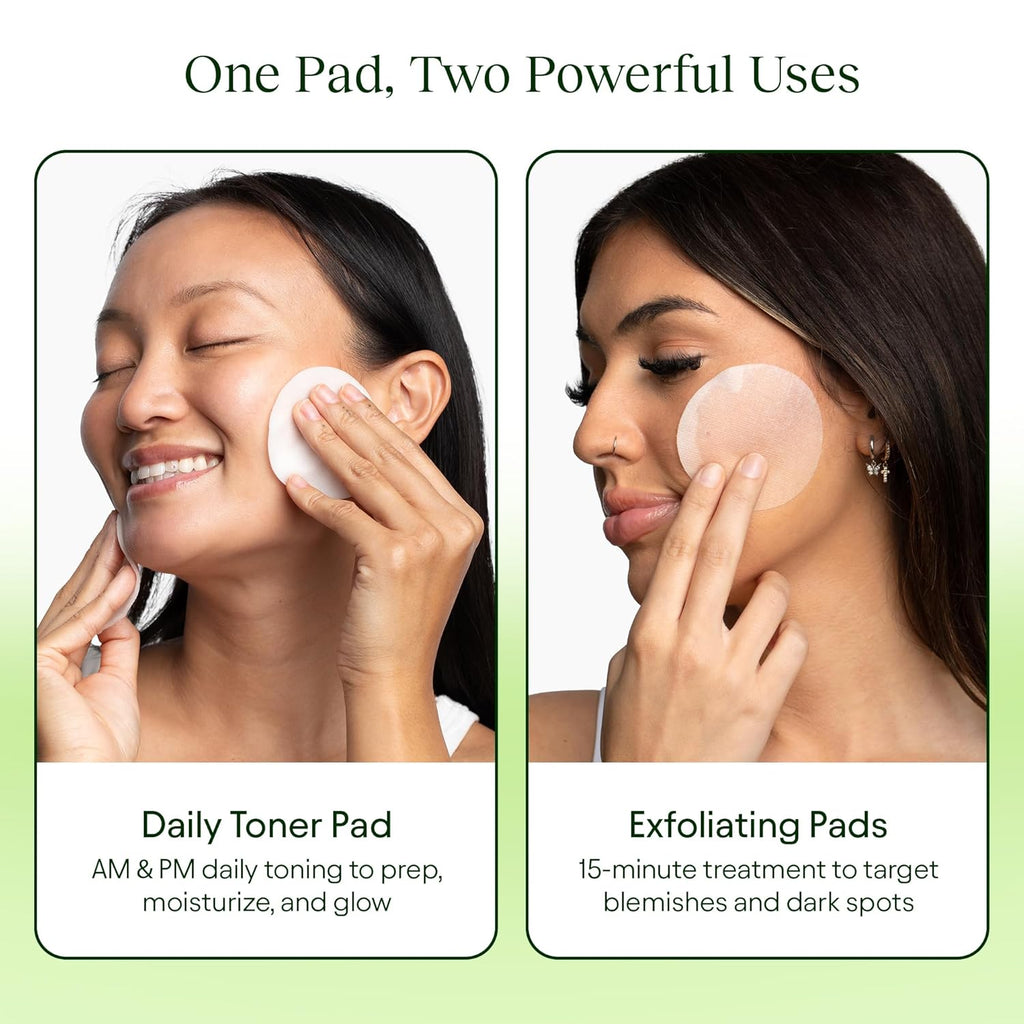 Jiyu Toning Polish Pads - Korean Skincare for Dark Spots, Wrinkles & Dull Skin - Hydrating Facial Treatment with Snail Mucin, Niacinamide, Peptides & Centella - 100 Count