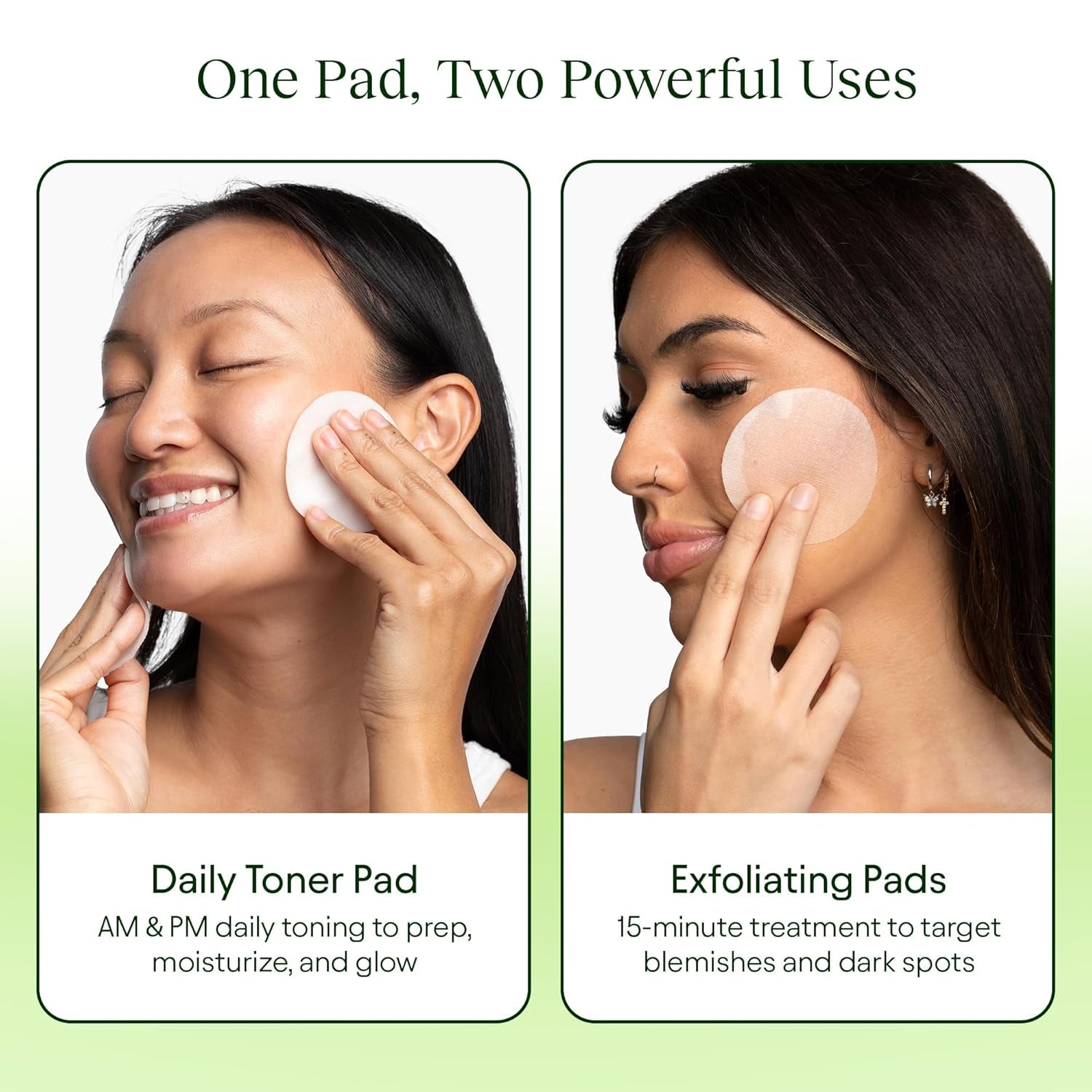 Jiyu Toning Polish Pads - Korean Skincare for Dark Spots, Wrinkles & Dull Skin - Hydrating Facial Treatment with Snail Mucin, Niacinamide, Peptides & Centella - 100 Count
