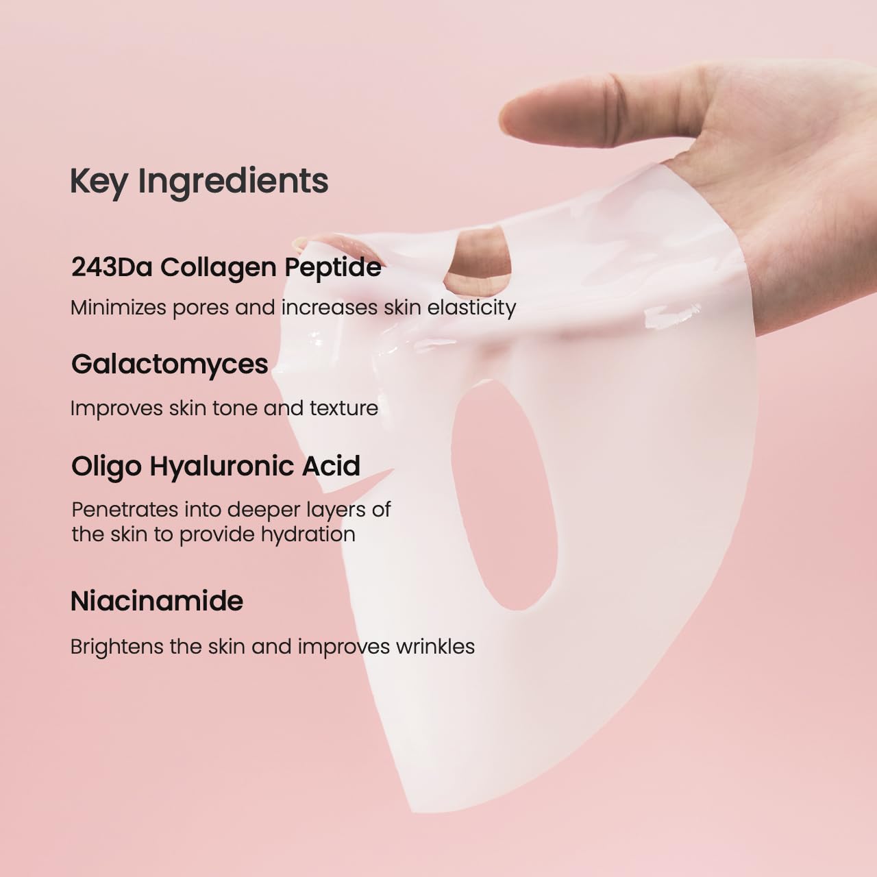 BIODANCE Bio-Collagen Real Deep Mask, Hydrating Overnight Hydrogel Mask, Pore Minimizing, Elasticity, Plumping Improvement, Korean Skincare, Stocking Stuffers for Teen Girls | 1.19Oz(34G) X 4Ea