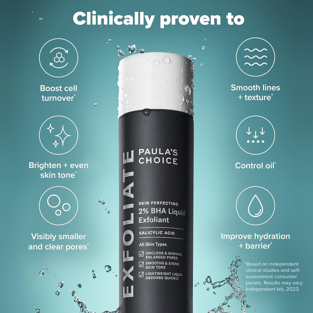 Paula'S Choice SKIN PERFECTING 2% BHA Liquid Salicylic Acid Exfoliant-Facial Exfoliant for Blackheads, Enlarged Pores, Wrinkles & Fine Lines